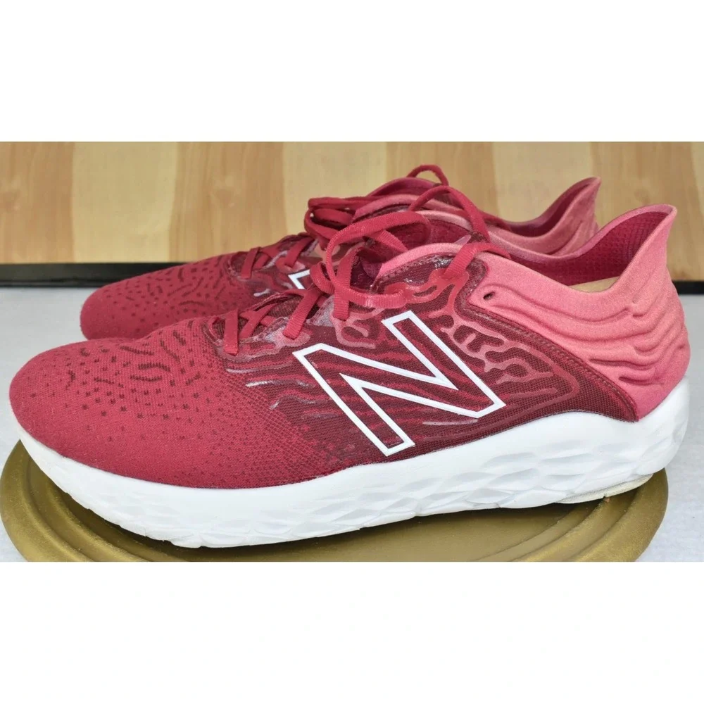 New Balance Beacon v3 Men Shoes  Size 14 Red Maroon Athletic Running Sneakers